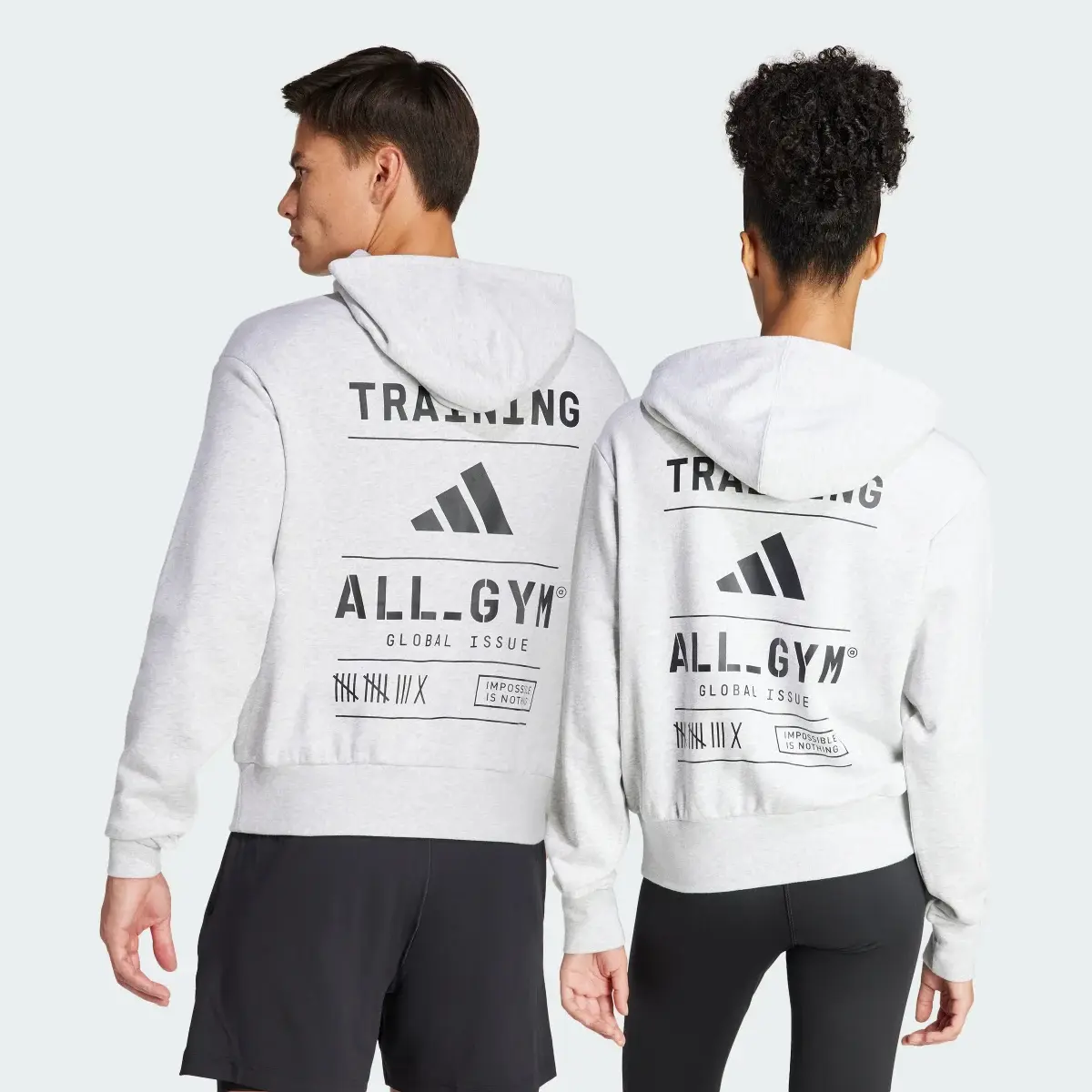 Adidas All-Gym Category Pump Cover Hoodie. 2