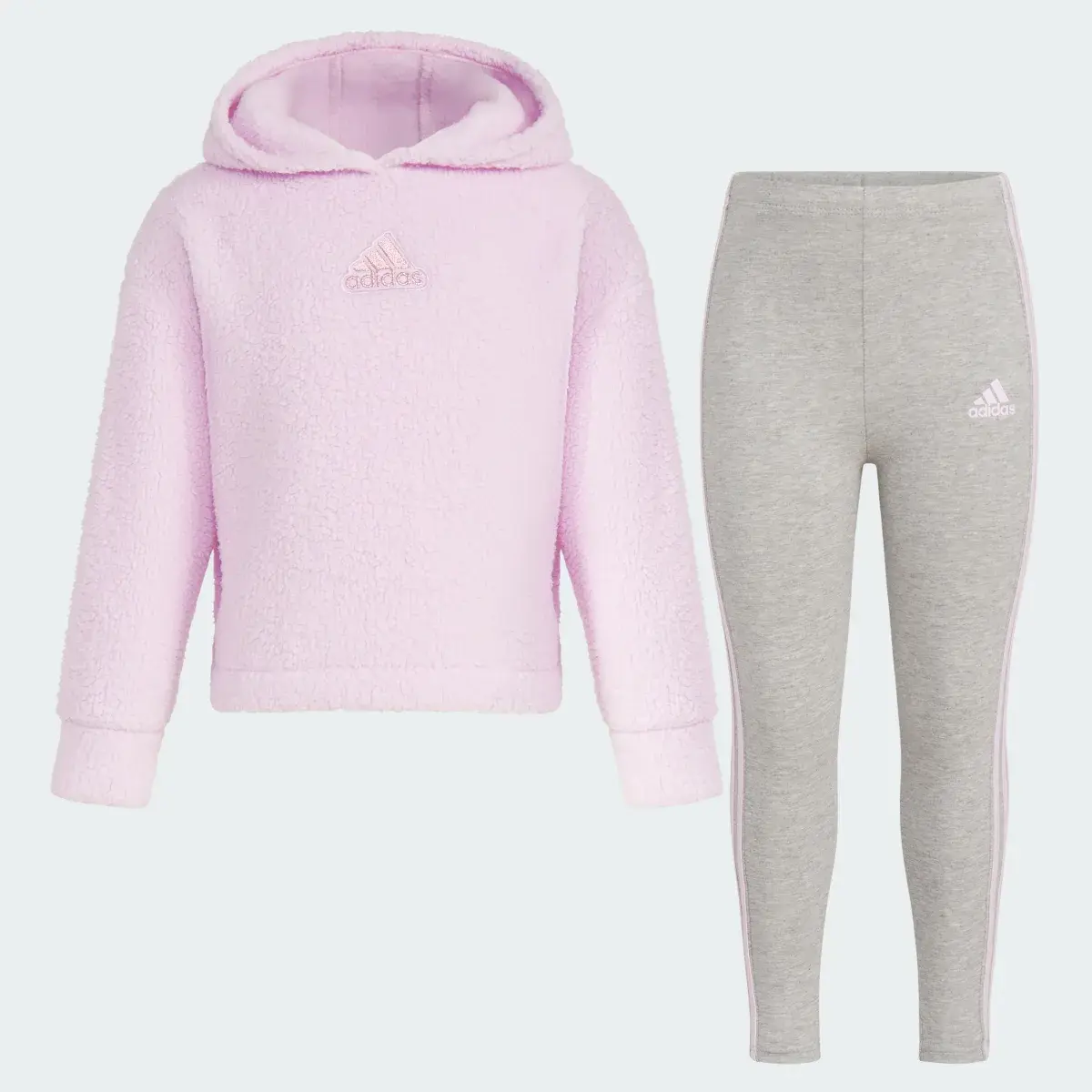 Adidas Two-Piece Hoodie & Legging Set. 3