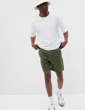 Gap 7" Linen-Cotton Shorts green