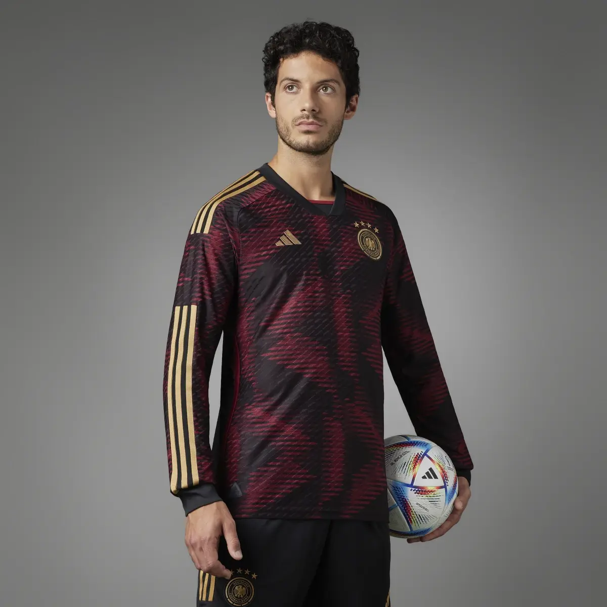 Adidas Maglia Away Authentic 22 Long Sleeve Germany. 1