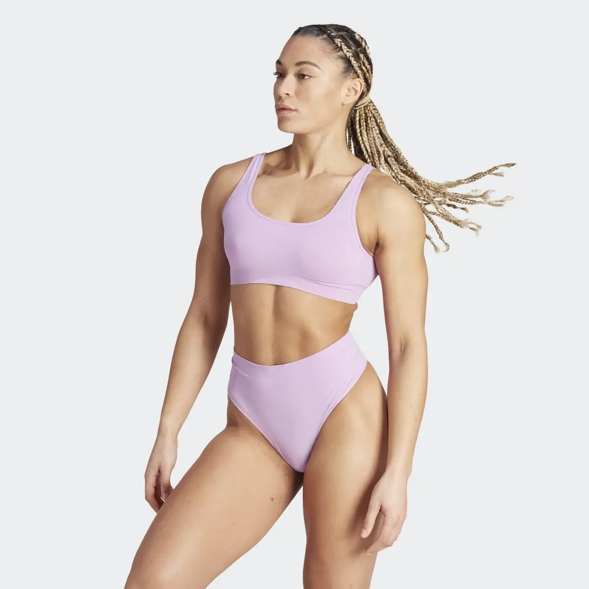 Adidas Active Seamless Micro-Stretch Scoop Lounge Bra. 2