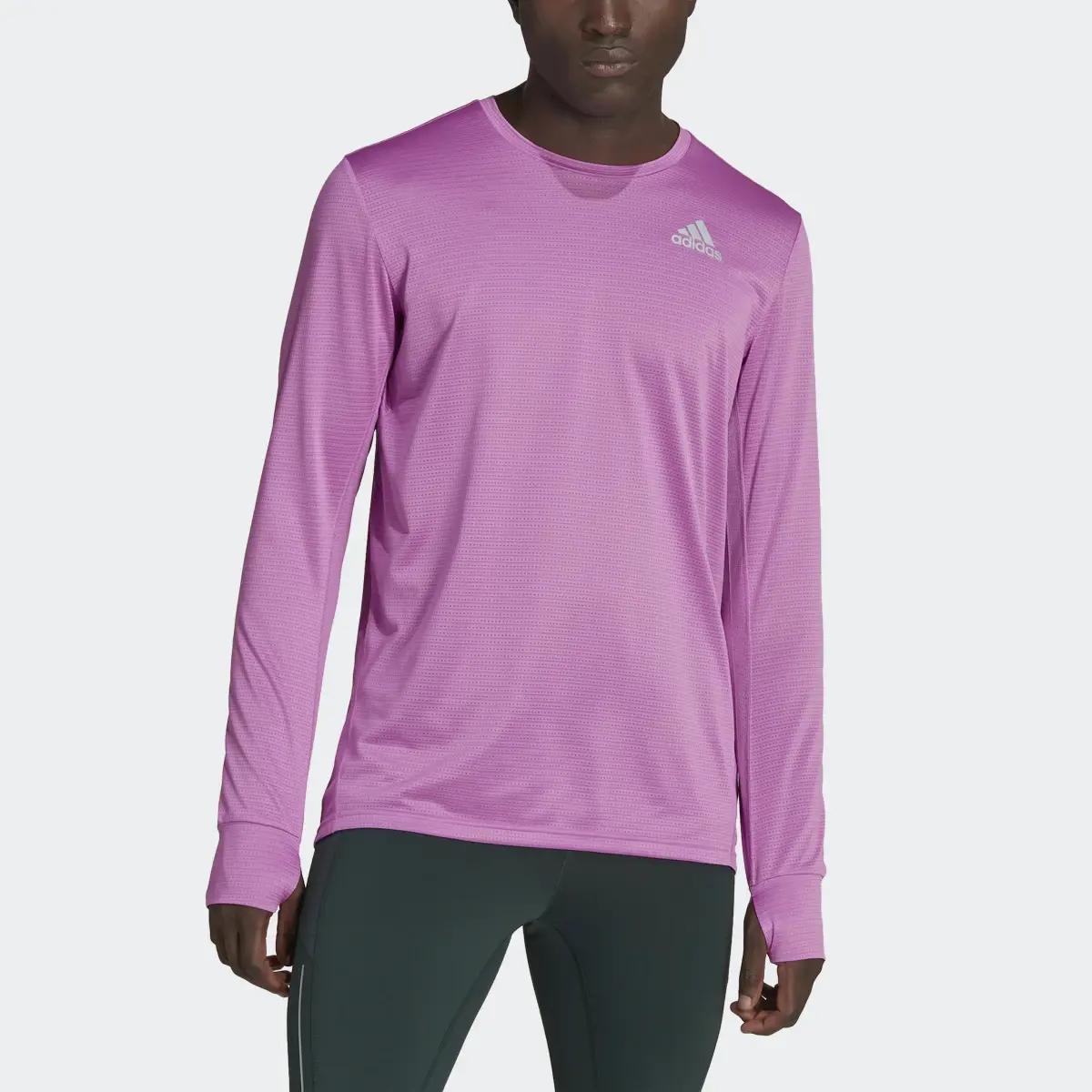 Adidas Own the Run Long Sleeve Tee. 1