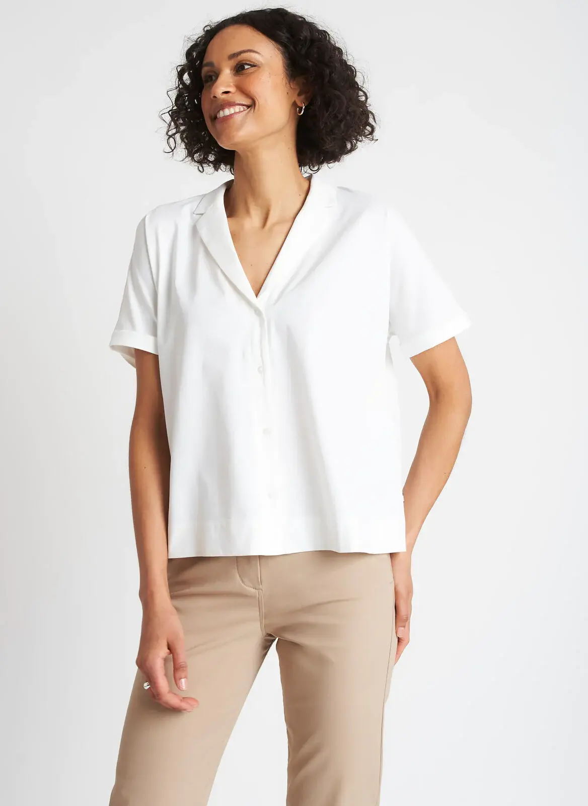 Kit And Ace On The Move Short Sleeve Blouse. 1