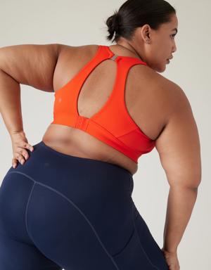 Athleta Ultimate Ease Bra D&#45DD orange