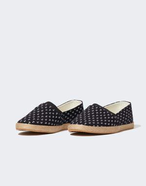 Erkek Çıpa Desenli Espadril Ayakkabı