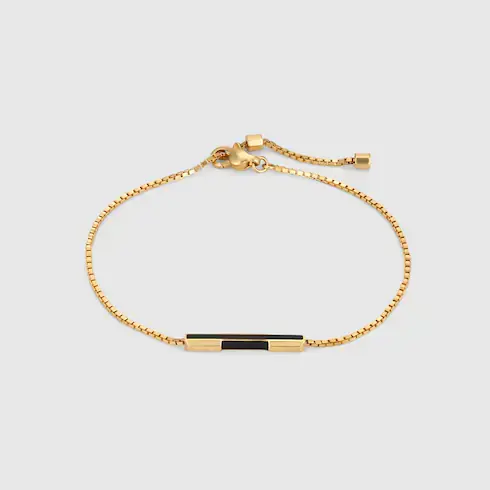Gucci Link to Love bracelet with 'Gucci' bar. 1