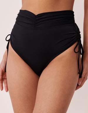 FASHION Shirred High Waist Bikini Bottom