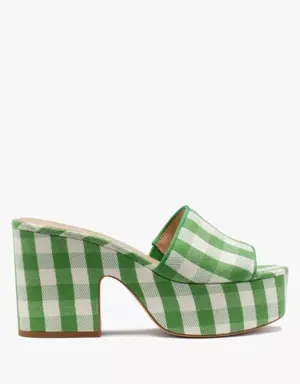 Ibiza Gingham Sandals