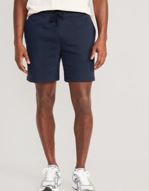 Old Navy Garment-Washed Fleece Sweat Shorts -- 7-inch inseam blue