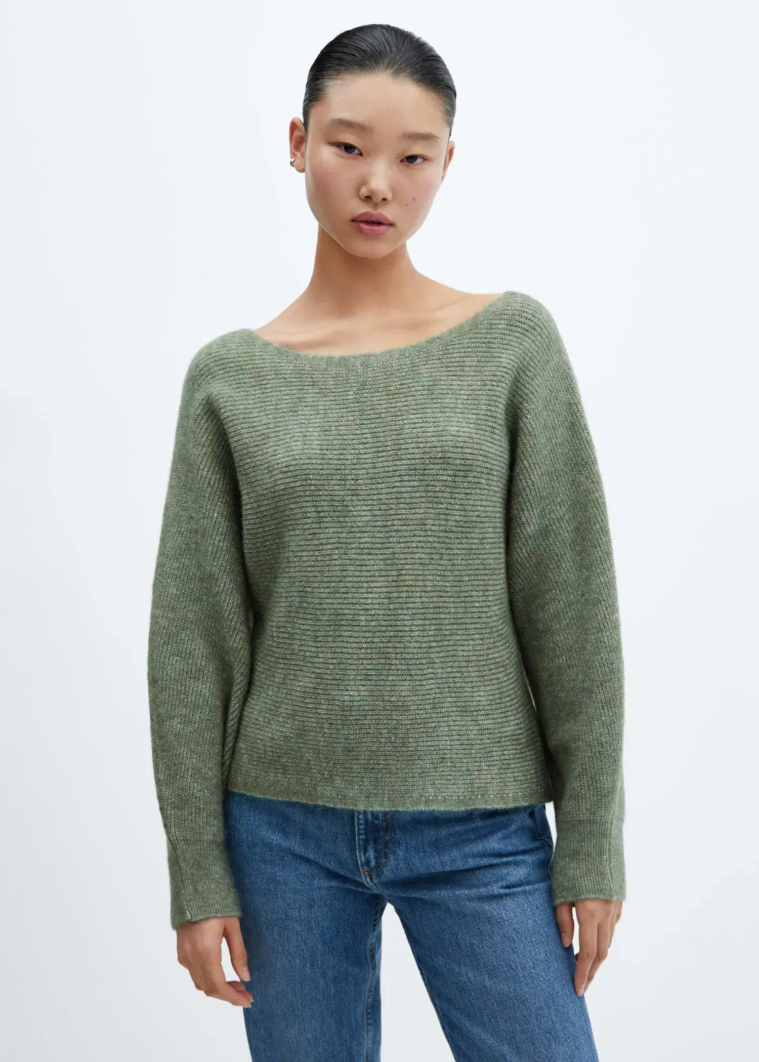Mango Puffed sleeves sweater. 1