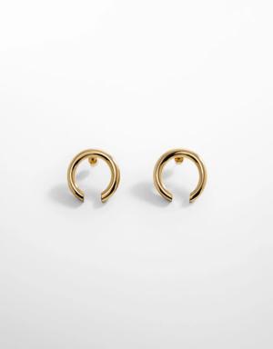Open circular earrings
