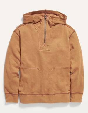 Quarter-Zip Utility Pullover Hoodie for Boys