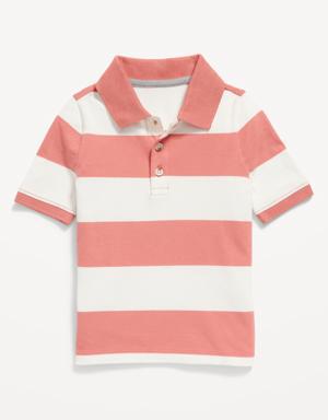 Printed Polo Shirt for Toddler Boys pink
