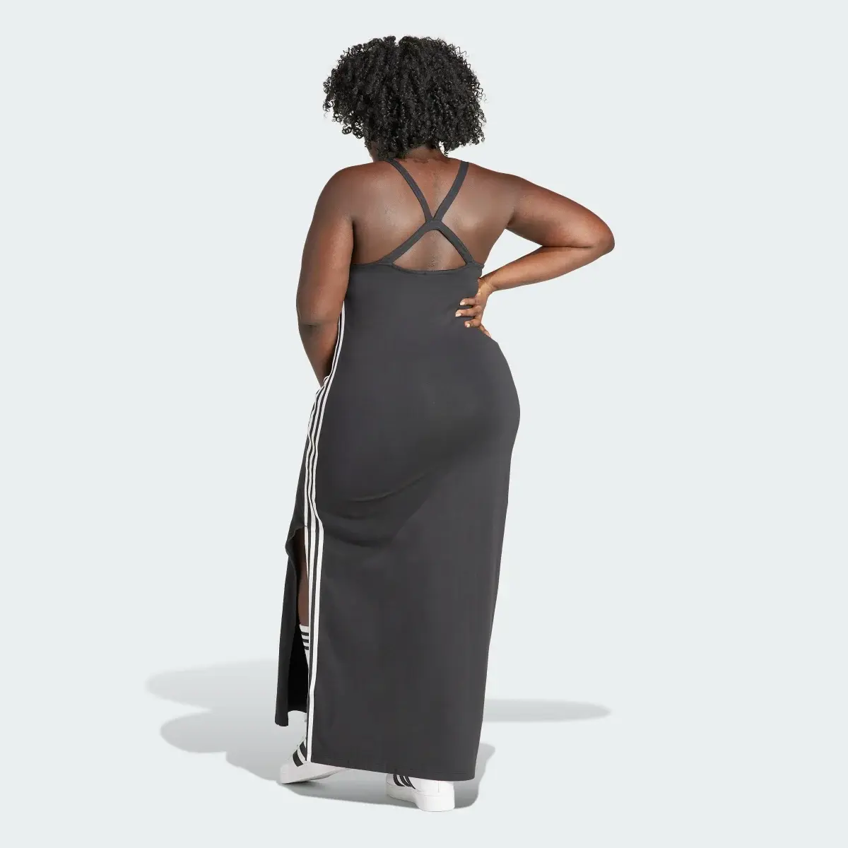 Adidas 3-Stripes Maxi Dress (Plus Size). 3