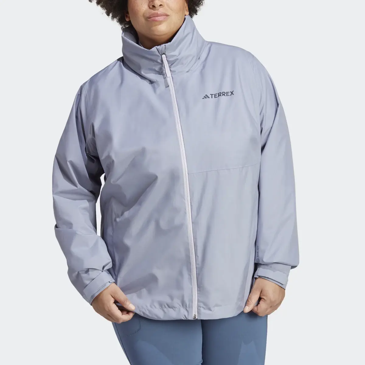 Adidas Terrex Multi RAIN.RDY 2-Layer Rain Jacket (Plus Size). 1