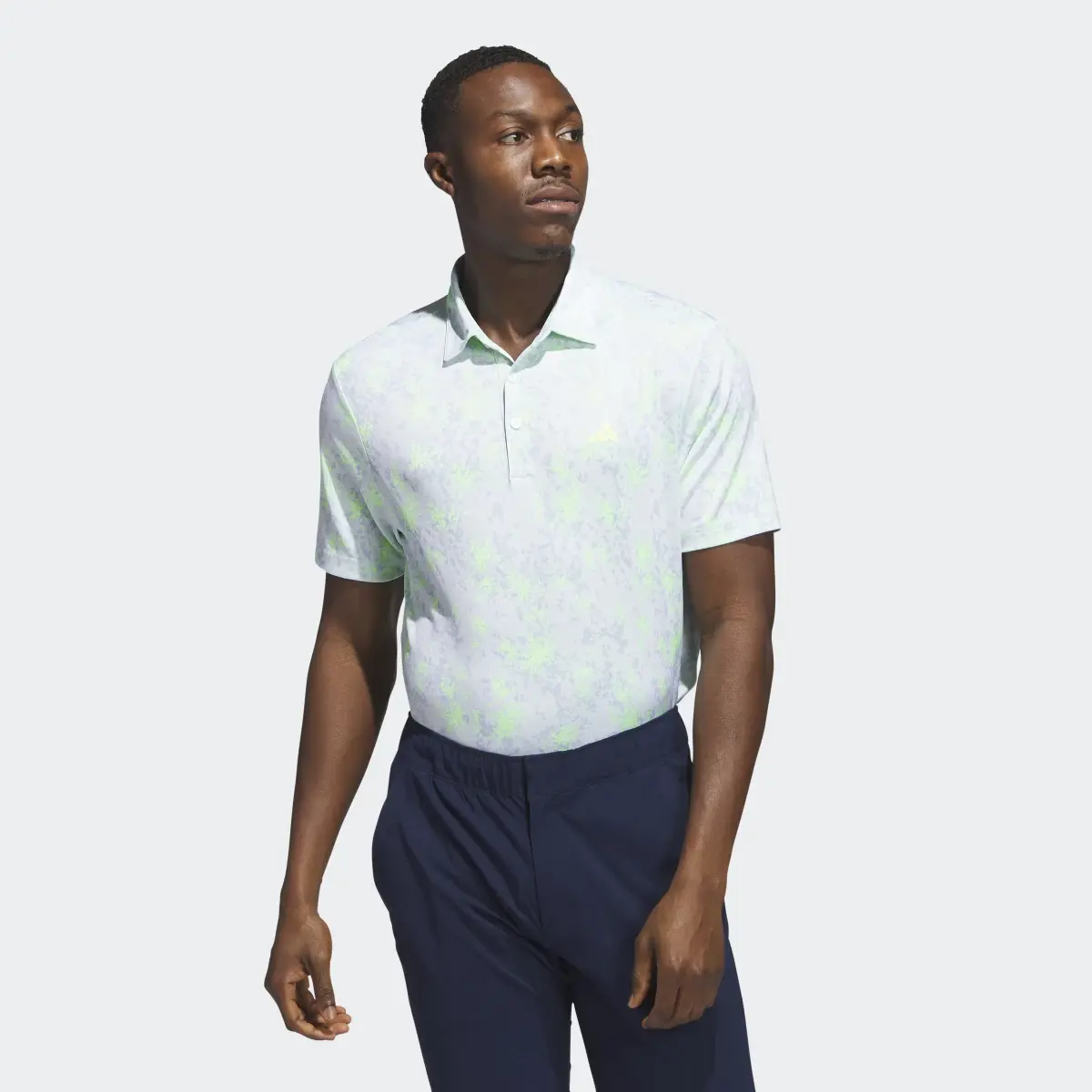 Adidas Burst Jacquard Polo Shirt. 2