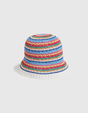 Gap Crochet Bucket Hat multi