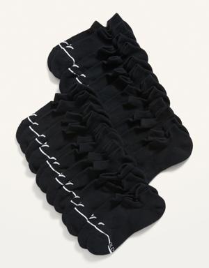 Old Navy Performance Ankle Socks 12-Pack for Women black