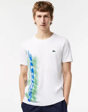 Lacoste T-shirt homme Lacoste Sport regular fit avec marquage contrasté