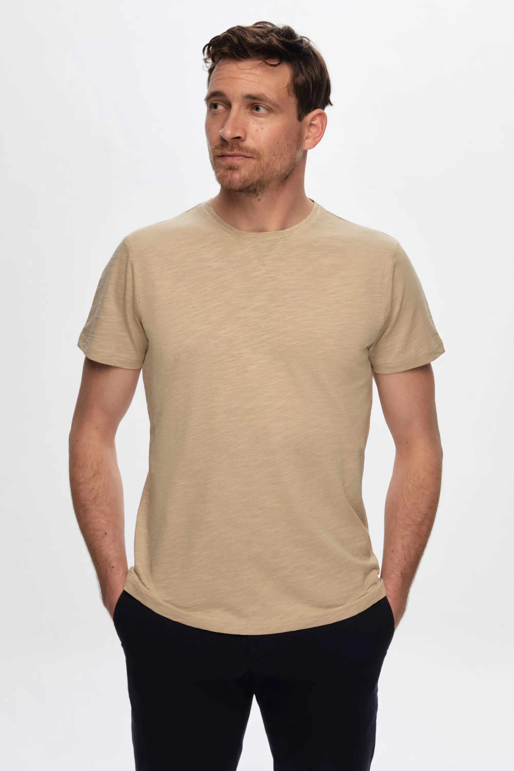 Damat Tween Damat Bej %100 Pamuk T-Shirt. 1