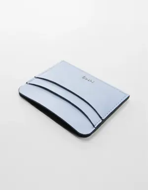 Cardholder with embossed logo