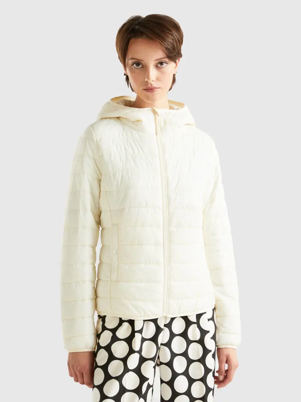 Benetton puffer jacket with recycled wadding. 1