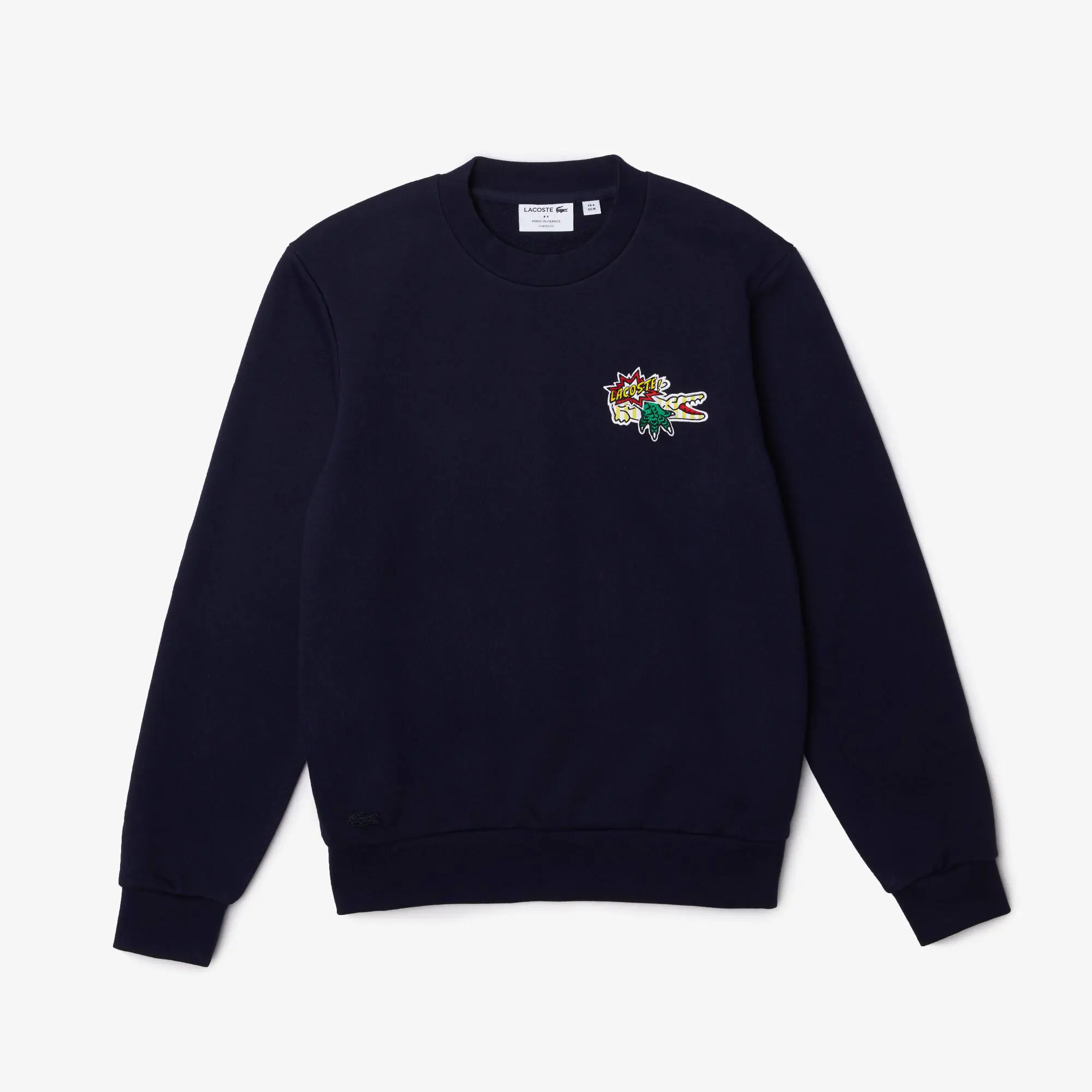 Lacoste Sweatshirt de algodão orgânico com emblema Lacoste Holiday para homem. 2