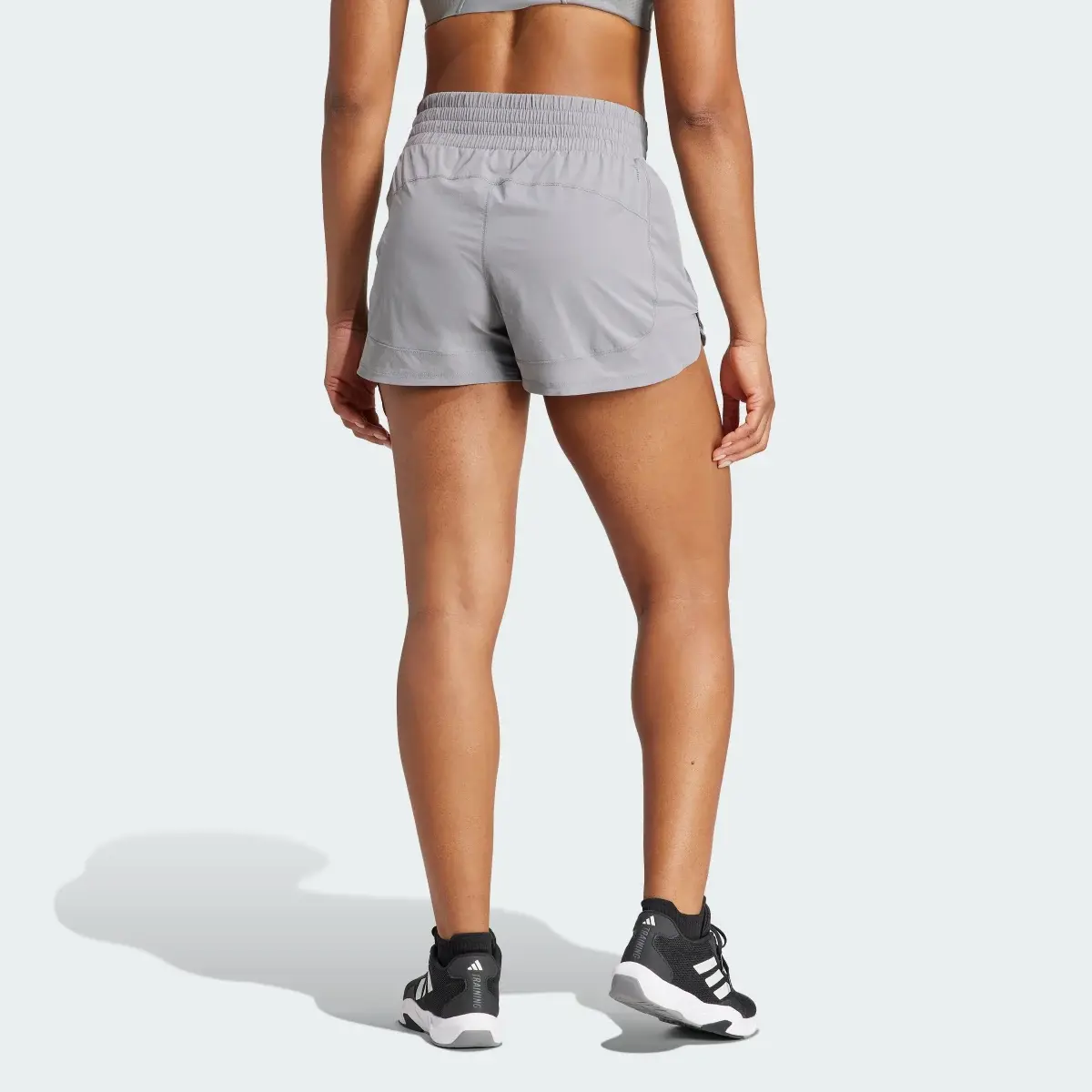 Adidas Pacer Stretch-Woven Zipper Pocket Lux Shorts. 2