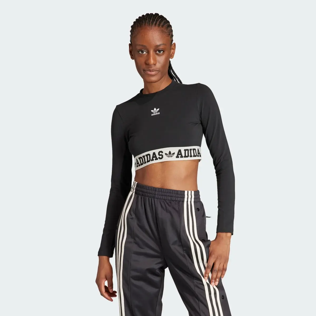 Adidas Neutral Court Graphic Long Sleeve Tee. 2