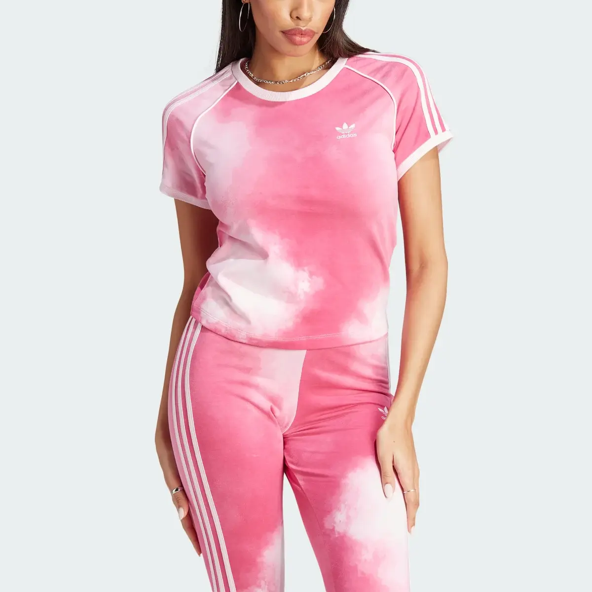 Adidas T-shirt Colour Fade 3-Stripes. 1