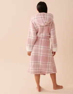 Sherpa Plaid Robe