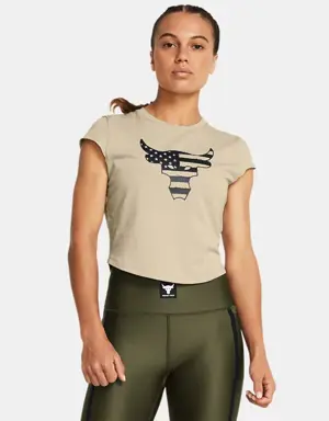 Women's Project Rock Veterans Day Cap T-Shirt