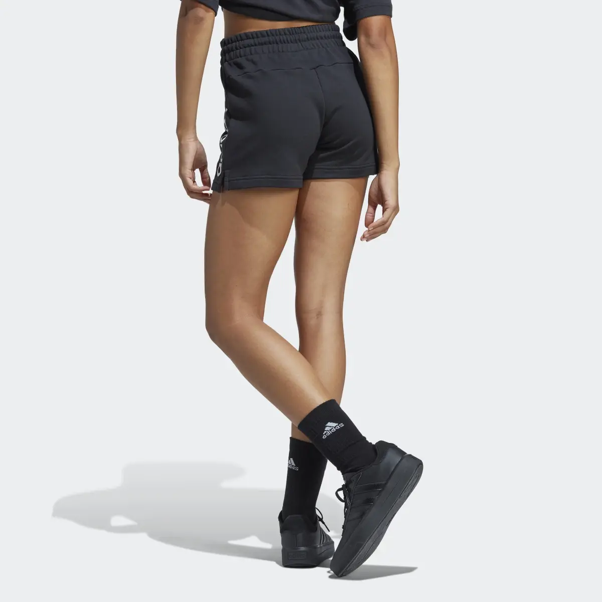 Adidas Essentials Linear French Terry Shorts. 2