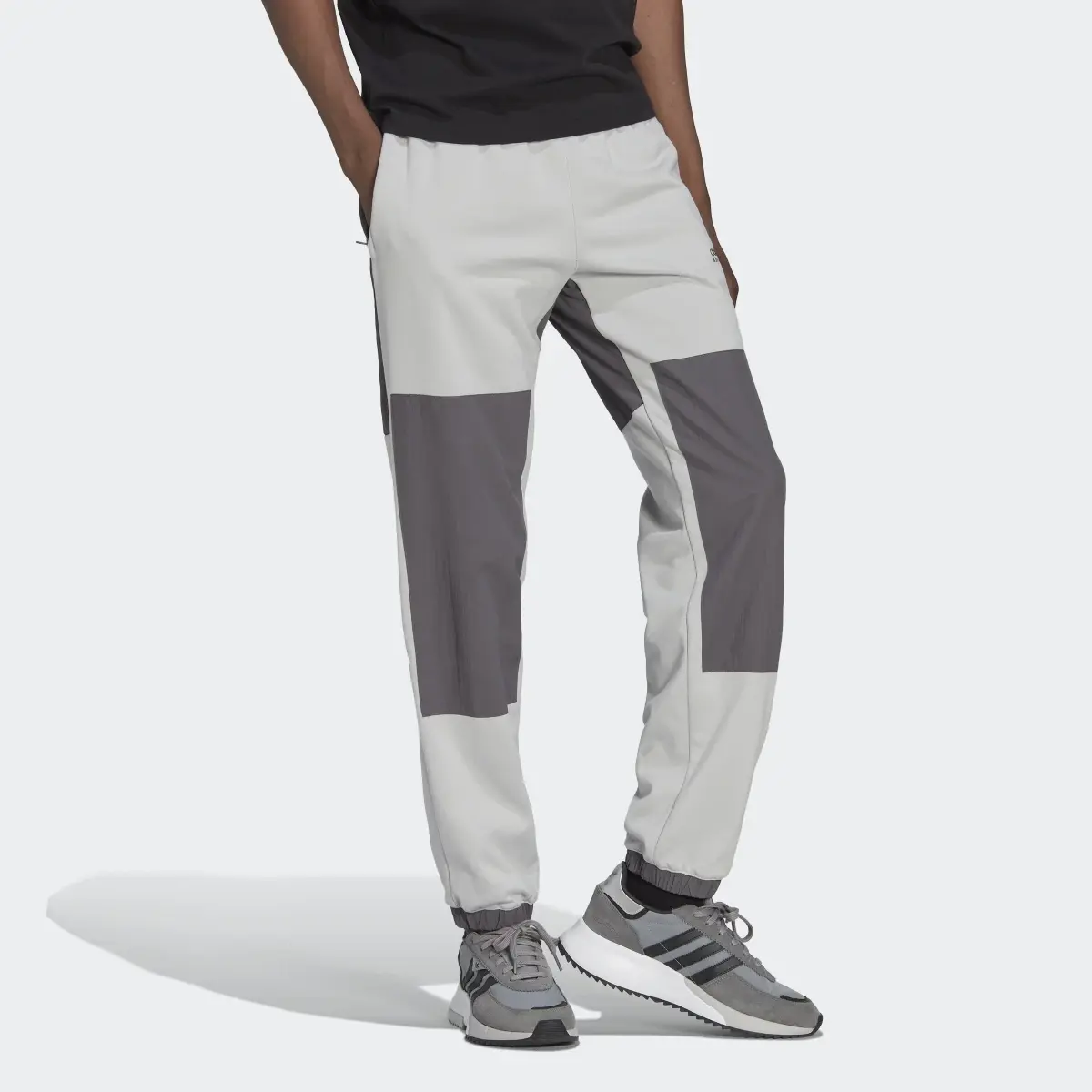 Adidas Adventure Winter Fabric Mix Track Pants. 3