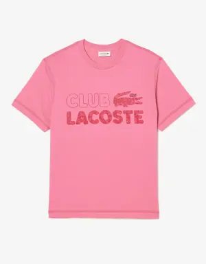 Lacoste Camiseta de hombre Lacoste en algodón ecológico con estampado vintage