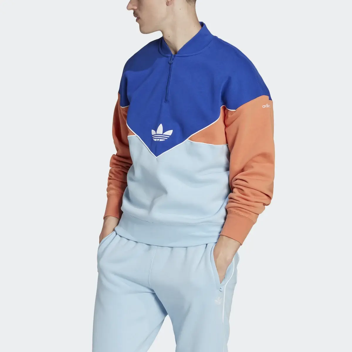 Adidas Sweatshirt Meio Fecho Seasonal Archive Adicolor. 1