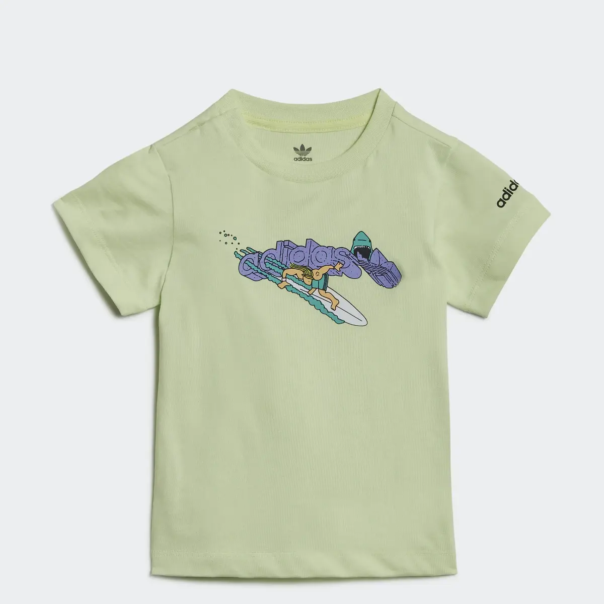 Adidas Graphic Stoked Beach T-Shirt. 1