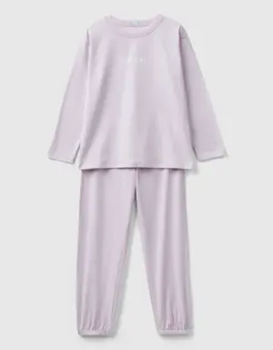 pyjamas in 100% cotton with logo