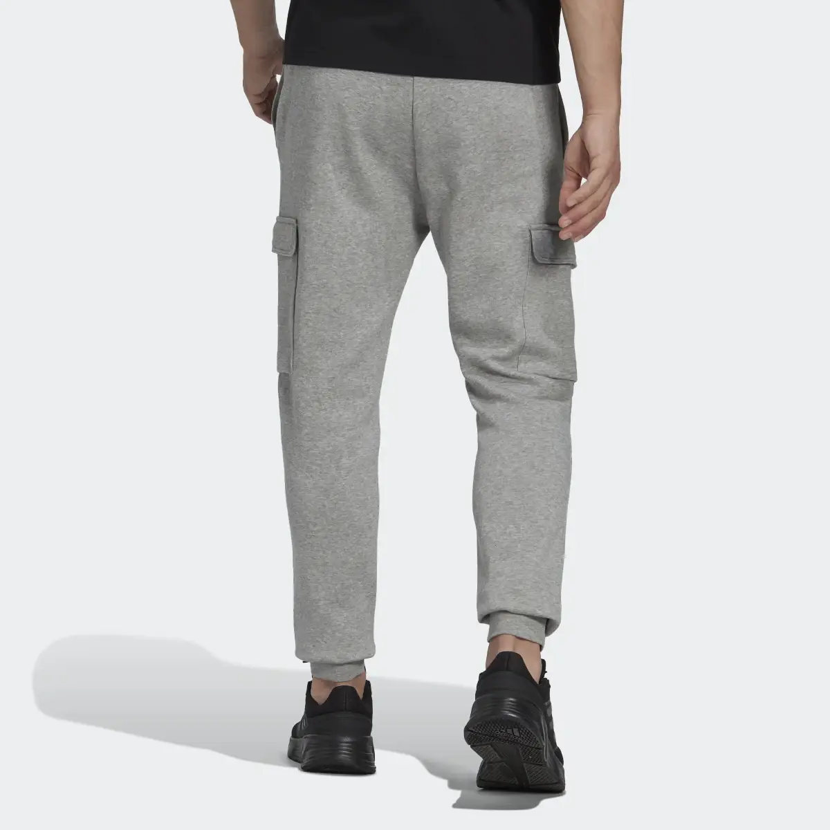 Adidas Essentials Fleece Regular Tapered Cargo Pants. 2