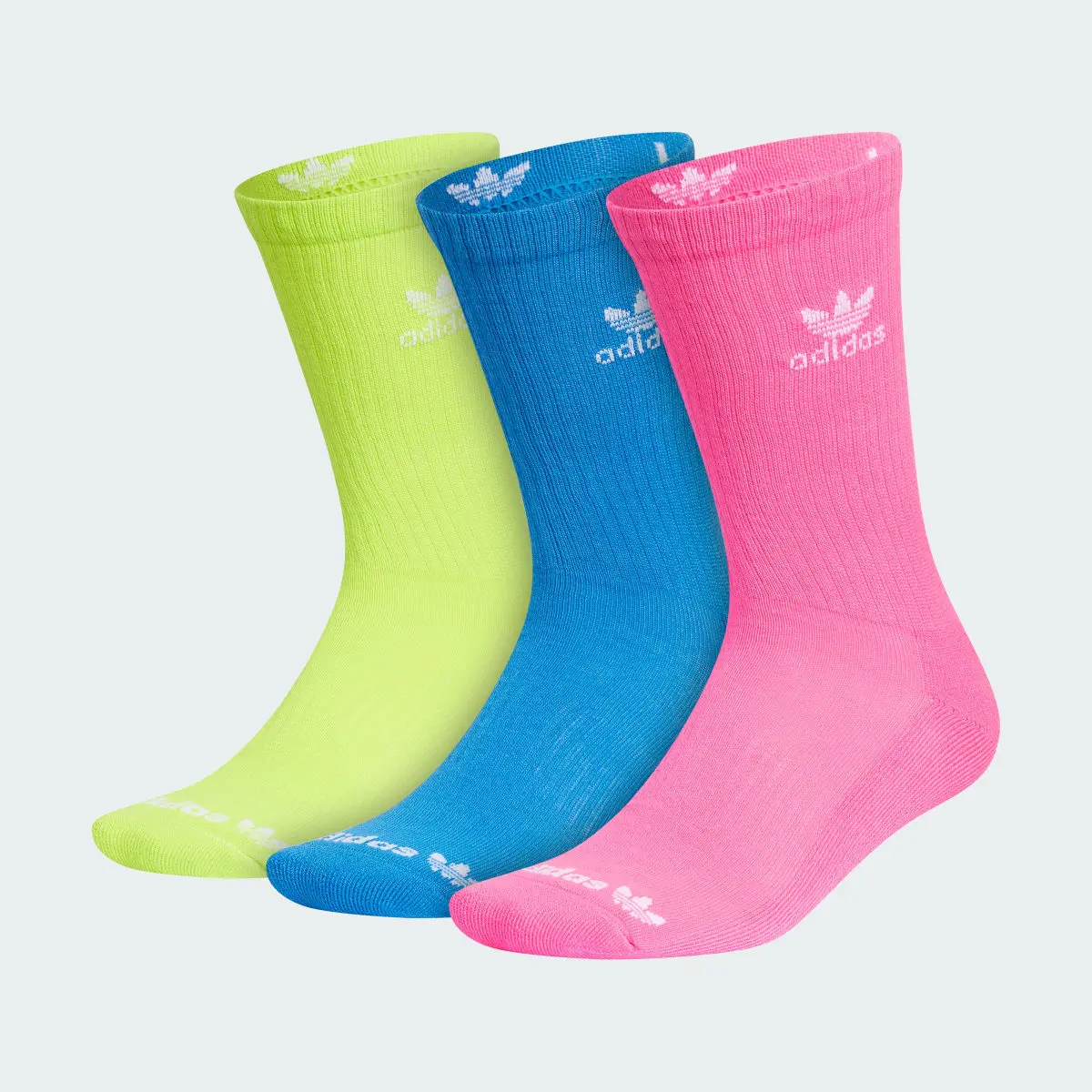 Adidas Trefoil Crew Socks 3 Pairs. 2