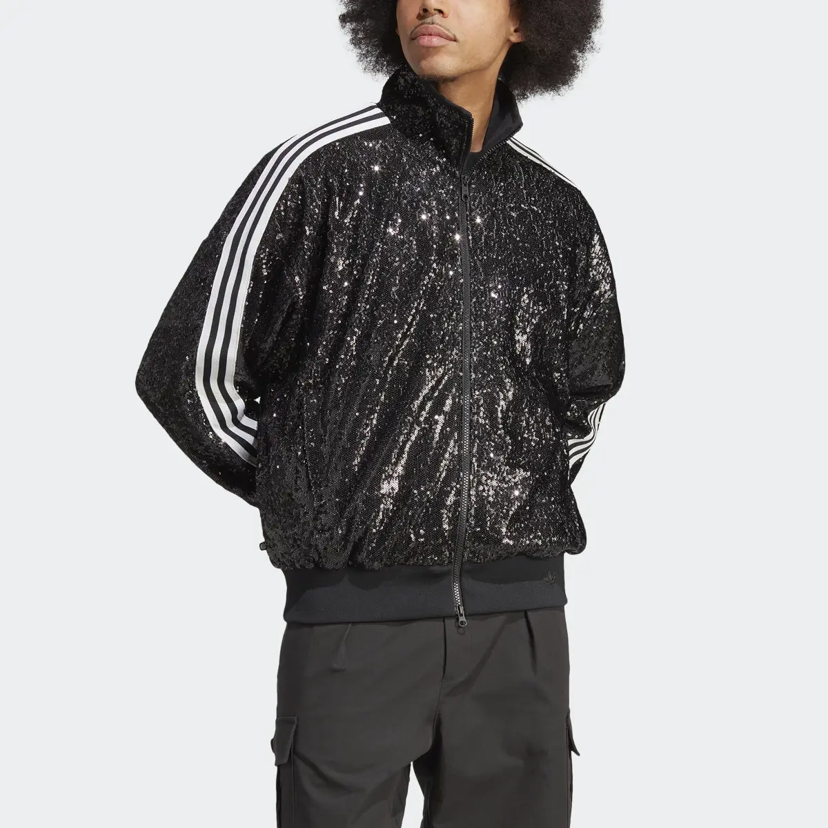 Adidas Sequin Fermuarlı Üst. 1