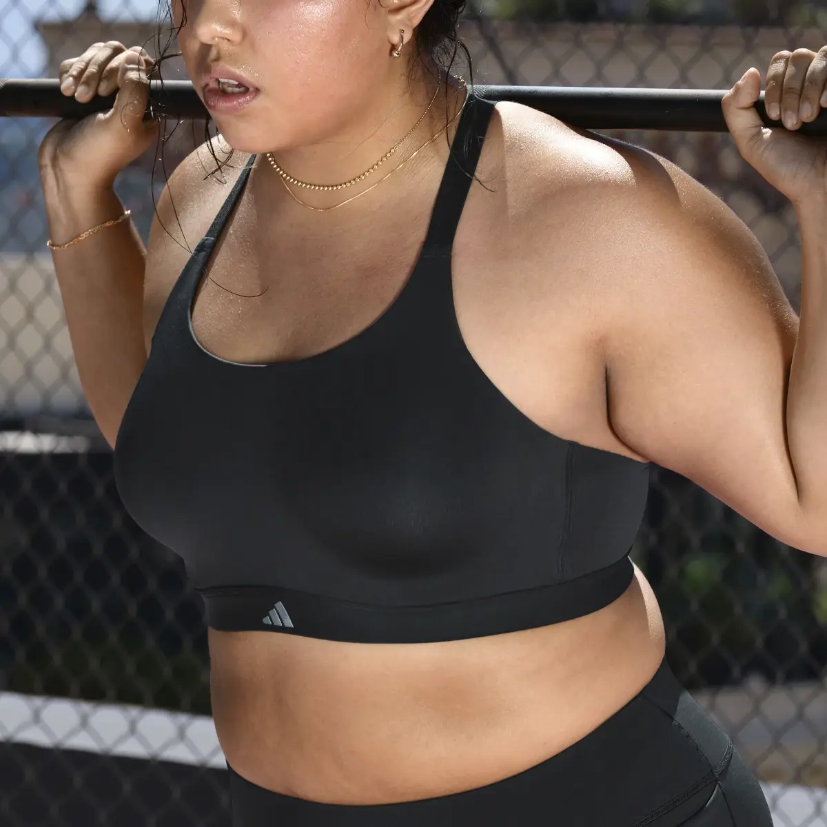 Adidas Tailored Impact Luxe Training High-Support Bra (Plus Size). 3