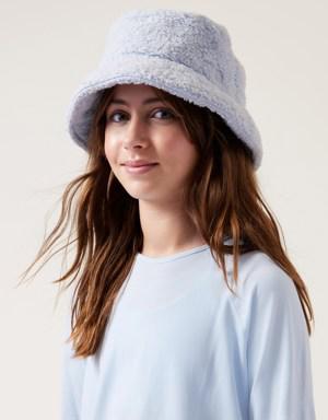 Girl Snowed in Bucket Hat blue