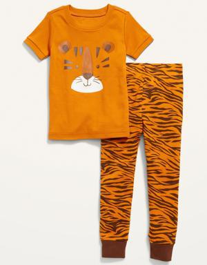 Unisex Printed Snug-Fit Pajama Set for Toddler & Baby purple