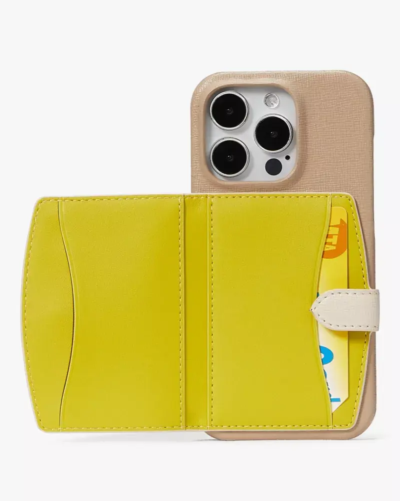 Kate Spade Morgan Colorblocked iPhone 14 Pro Cardholder Case. 2