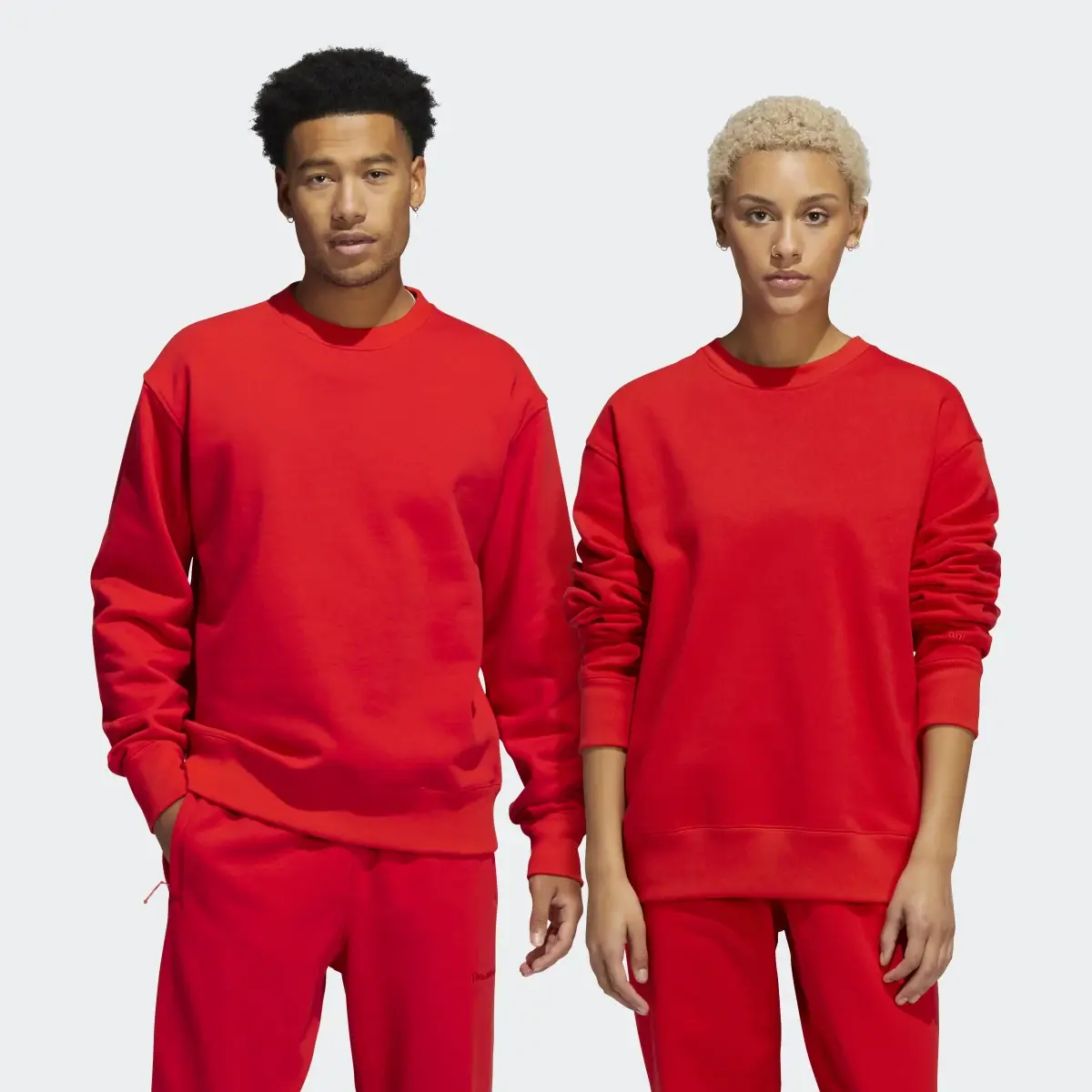 Adidas Pharrell Williams Basics Crew Sweatshirt (Gender Neutral). 1