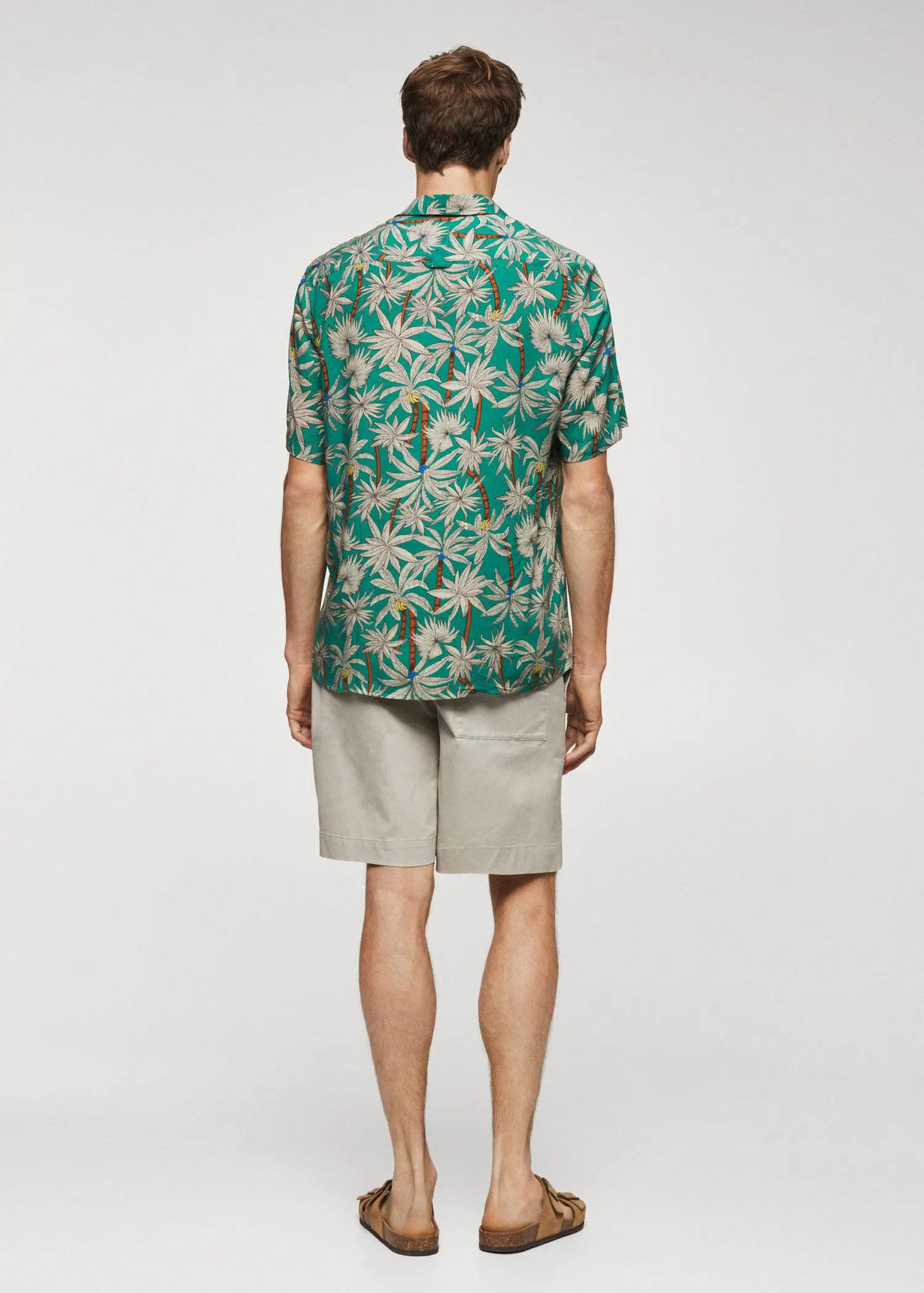 Mango Hawaiian print short sleeve shirt. 3