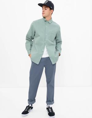 Gap Modern Khakis in Straight Fit with GapFlex blue