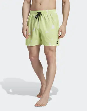 Adidas Brand Love CLX Short-Length Swim Shorts