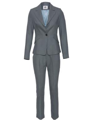 Mono Collar Vertical Pocket Jacket and Pants Suit